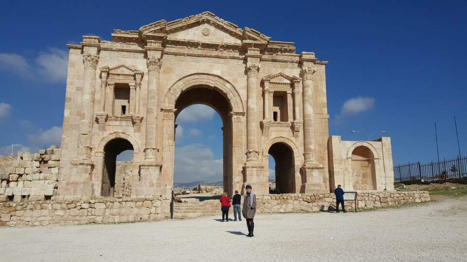 요르단 고대유적 제라쉬  BC332년 알렉산더대왕이 세운 고대로마 유적 견학